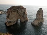 Beirut Corniche 27 Pigeon Rocks Natural Offshore Rock Arches In West Corniche 